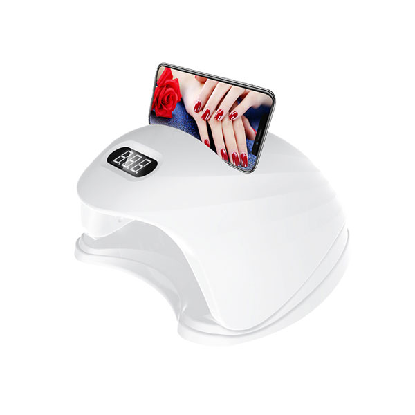 Lampu Manicure UV 48W 24 LED dengan Pemegang Telefon Bimbit